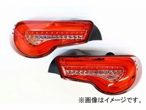 ヴァレンティ LEDテール TT86Z-HC-1 ハーフレッド/クローム トヨタ 86 ZN6 JAN：4580277381416