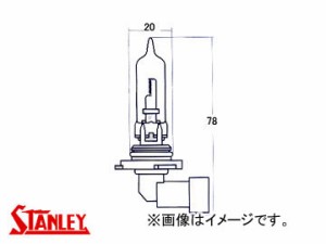 スタンレー/STANLEY ハロゲンバルブ　四輪車用 12V 60W (HB3)〔9005・12.8V 65W対応〕 14-0395