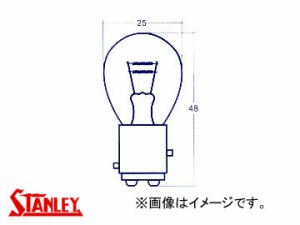 スタンレー/STANLEY ストップ/テールランプ・コーナリングランプ・ウインカーランプ用電球（ダブル球） 12V 27/8W A4880 入数：10個