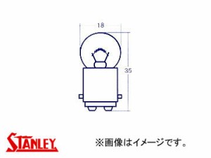 スタンレー/STANLEY ライセンスランプ・パーキングランプ・ストップランプ用電球（シングル球） 24V 10W A4136 入数：10個