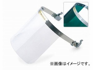 理研オプテック/RIKEN アクリルシールド MP型ヘルメット NS金具 スタンダード クリアー NS-201