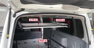 ロッキープラス RWシリーズ インナーキャリア 日産 NV350キャラバン/キャラバン E26 標準ルーフ,ロングボディ 2012年06月〜 ショートマル