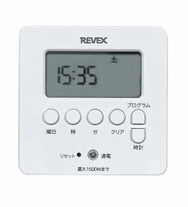 リーベックス/REVEX デジタルタイマー ホワイト PT80DW