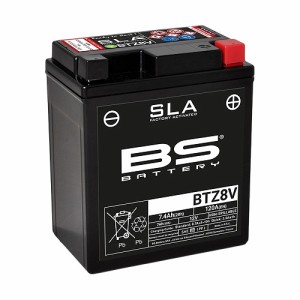 BSバッテリー SLAバッテリー バイク用バッテリー スズキ アドレス 110 CE47A UK110L5/6/8 100cc BTZ8V 2輪
