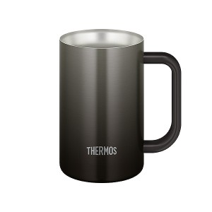 サーモス/THERMOS 真空断熱ジョッキ ブラック 600ml 食洗機OK JDK-601C(BK)