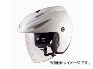 2輪 TNK工業 ジェット型ヘルメット AZ-7V パールホワイト サイズ:M,L,XL