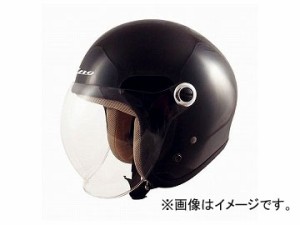 2輪 TNK工業 ジェット型ヘルメット Gino GS-6 ブラック 511950