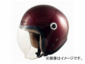 2輪 TNK工業 ジェット型ヘルメット Gino GS-6 マルーン 511967