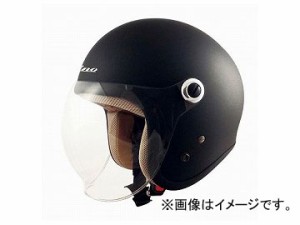 2輪 TNK工業 ジェット型ヘルメット Gino GS-6 マットブラック 511974