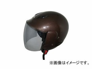 2輪 TNK工業 セミジェット型 ヘルメット WS-202 ウィッシュ 507410 JAN：4984679507410 カラー：チョコブラウン サイズ：フリー