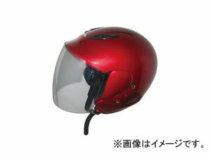 2輪 TNK工業 セミジェット型 ヘルメット WS-202 ウィッシュ 507427 JAN：4984679507427 カラー：キャンディレッド サイズ：フリー