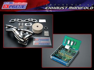 東名パワード/TOMEI POWERD エクスプリーム/EXPREME エキゾーストマニホールド＋ECU 193086＋8130355000 シルビア S14(M/T) SR20DET(ABS