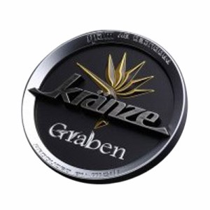 KRANZE Graben センターキャップ ベロアリング/ブラック/ブラックロゴ 19-22インチ用 52673