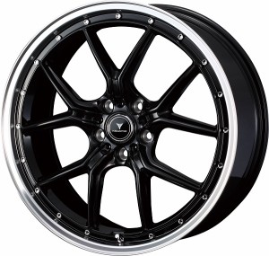 NOVARIS ASSET S1 ホイール BLACK/RIM POLISH 19インチ×8.0J ＋35 5H114.3 入数：1台分(4本) 41335