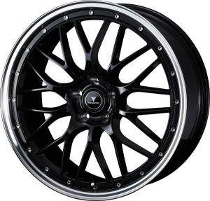 NOVARIS ASSET M1 ホイール BLACK/RIM POLISH 20インチ×8.5J ＋45 5H114.3 入数：1台分(4本) 41089