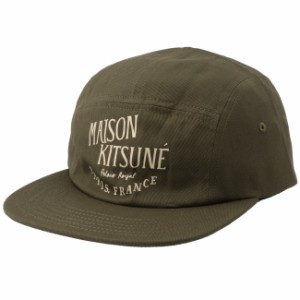 【SALE】メゾンキツネ/MAISON KITSUNE 帽子 メンズ PALAIS ROYAL 5P CAP キャップ KHAKI LM06102WW0088-0001-P360