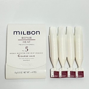 ミルボン リペアヒート No.5 ウィークリーブースター C コースヘア 9g x 4本 ヘアマスク サロントリートメント システムトリートメント 