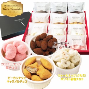 父の日 チョコ ナッツ チョコレート お菓子 ギフト プレゼント お返し 詰め合わせ 個包装 ミックスナッツ 小分け スイーツ アーモンド ピ