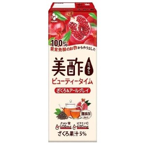 美酢(ミチョ) ざくろ&アールグレイ 200ml紙パック×24本入