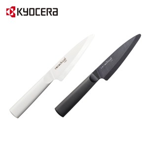 京セラ ( KYOCERA )  フルーツ フルーツカット 飾り切り 包丁 握りやすい 食洗機OK 乾燥機OK 肉切 魚切 野菜切 ホワイト刃 ブラック 切れ