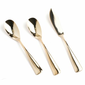 COPPER the cutlery Gold mirror  アイススプーン バターナイフ 3本セット カパーザカトラリー ゴールドミラー アイスクリームスプーン 