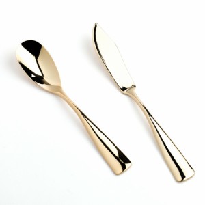 COPPER the cutlery Gold mirror  アイススプーン バターナイフ2本セット カパーザカトラリー ゴールドミラー アイスクリームスプーン ギ