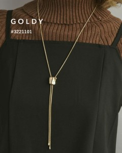 ループ タイイング メタル ネックレス/GOLDY/ゴールディ/3221101【追跡可能メール便180円】