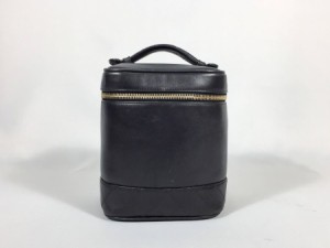 シャネル バニティバッグ ラムスキン レザー ブラック 【人気 美品】 返品保証