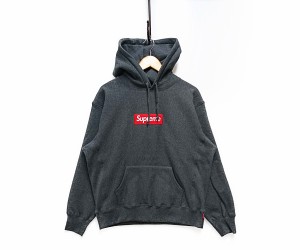 SUPREME シュプリーム 21AW Box Logo Hooded Sweatshirt BOXロゴ スウェット パーカー チャコール サイズS 正規品 / 26688