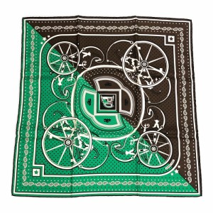 HERMES エルメス シルク スカーフ カレ55 Washingtons Carriage Cut Bandana ジョージ ワシントンの馬車 バンダナ 正規品 / 33629