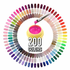 カラージェル ジェルネイル用 アセトンでオフできるソークオフジェル 200色から選べる 化粧品登録済み 安い レジン用着色料 おすすめの人