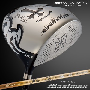 WORKS GOLF ワイルドマキシマックス 三菱 ケミカル プレミア 飛匠 極 シャフト SLEルール適合 ゴルフ クラブ ドライバー ヘッドカバー 付