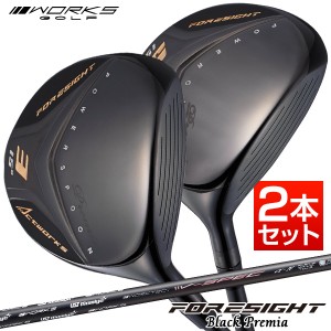 WORKS GOLF フォーサイト FW 2本セット USTマミヤ V-SPEC α-4 シャフト 高反発 ゴルフ クラブ フェアウェイウッド ヘッドカバー 付き  