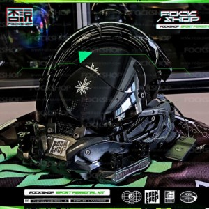 サイバーパンクマスク 2022 バラクラバ付き LEDライト NEOトーキョー ヘルメット ハロウィン ストリート DJ バイク サバゲー コスプレ