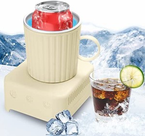 ドリンクホルダー 2℃〜65℃ ドリンククーラー カップクーラー デスク 冷蔵・加熱 3種類の冷蔵 卓上用 ビール 日本酒 炭酸飲料など適用 