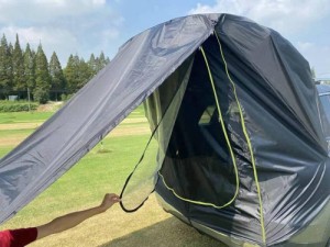 車用テント 車中泊テント トランクテント カーサイドタープ テールゲートテント 車と連結 キャンプ 日よけ UV