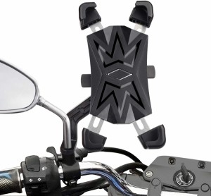 バイク スマホ ホルダー 自転車用 携帯ホルダー 2020最新改良 自動ロック 片手操作 落下防止 振れ止め 360°回転可能 スマホホルダー GPS