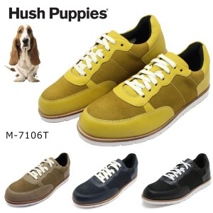 ハッシュパピー メンズ レザー スニーカー ウォーキングシューズ Hush Puppies M-7106T 7106T 紳士靴 本革 軽量 3E