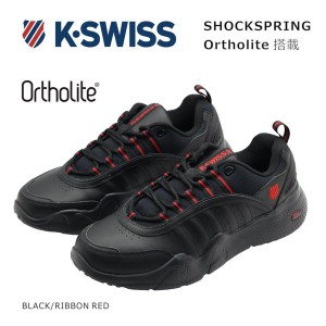 K-SWISS ケースイス メンズ スニーカー CR キャッスル 06398 レザー シューズ 靴 ブラック レッド