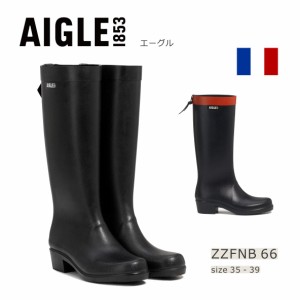 AIGLE エーグル レディース ブーツ ZZFNB 66 MYRICA ミリカ ラバー レイン 防水 靴 ノワール マリン