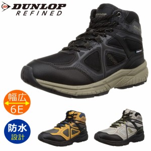 ダンロップ DUNLOP メンズ スノーシューズ 幅広 6E 防水 防滑 軽量 スニーカー ハイカット スノトレ DM2006 M2006WP リファインド