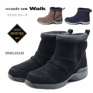 madras Walk マドラス ウォーク レディース ブーツ MWL 1014 GORE-TEX ゴアテックス ショート 防水 防滑 靴 黒 ブラック オーク ネイビー