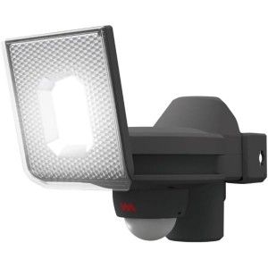 ムサシ 5W×1灯スライド型LED充電式センサーライト 着脱式バッテリー 屋外 防水 人感センサー 調光 LED-RC810 LED ライト 照明