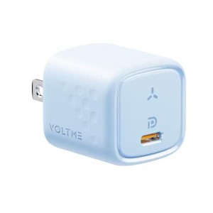 ボルトミー VOLTME USB急速充電器 Revo 30 mini USB PD（パワーデリバリー）対応 30W USB-C×1 ブルー V2093 プラグ 充電 コンセント 高