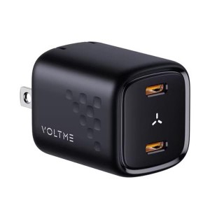 ボルトミー VOLTME USB急速充電器 Revo 30 Duo C＋C USB PD（パワーデリバリー）対応 30W USB-C×2ポート 折りたたみ式プラグ ブラック V