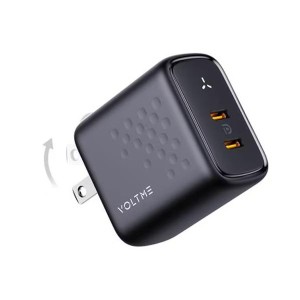 ボルトミー VOLTME USB急速充電器 Revo 35 Duo C＋C USB PD（パワーデリバリー）対応 35W USB-C×2ポート 折りたたみ式プラグ ブラック V