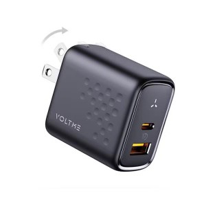 ボルトミー VOLTME USB急速充電器 Revo 45 Duo A＋C USB PD（パワーデリバリー）対応 45W USB-C×1/USB-A×1 折りたたみ式プラグ ブラッ