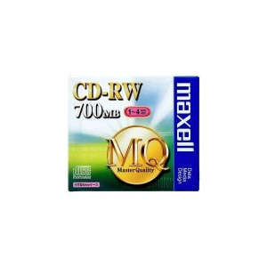 マクセル データ用記録ディスク CD-RW 700MB 4倍速対応 1枚 CDRW80MQ.S1P 記録メディア メディア