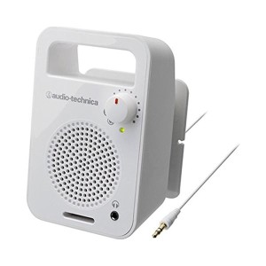 オーディオテクニカ モノラルアクティブスピーカー ホワイト AT-MSP56TV WH スピーカー モノラル 大音量 聞きやすい かんたん操作 簡単