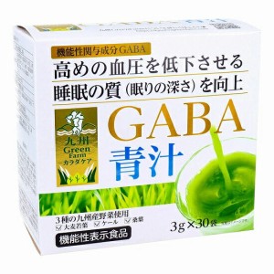 【１０個セット】 新日配薬品 九州GreenFarmカラダケア GABA青汁 30包×１０個セット ※軽減税率対象品